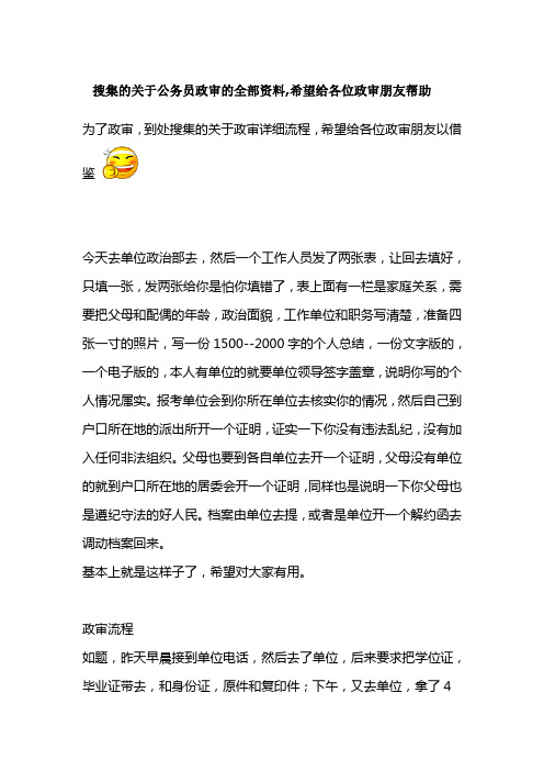 政审