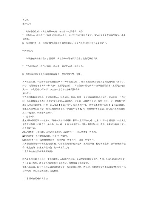 养金鱼