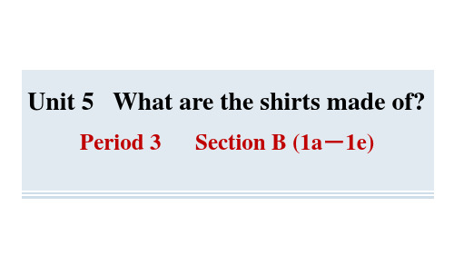 Unit5Period3SectionB(1a-1e)习题课件人教版英语九年级全册