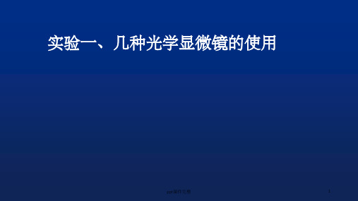 细胞生物学实验ppt课件