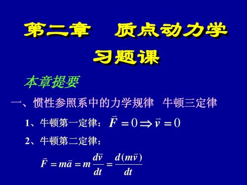 质点动力学习题课