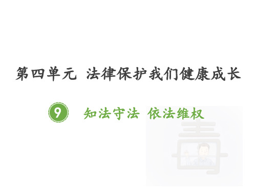 《知法守法,依法维权》人教部编版道德与法治完美课件1