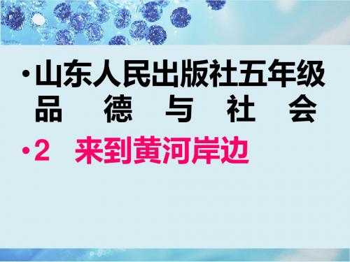 山东人民出版社五年级品社来到黄河岸边