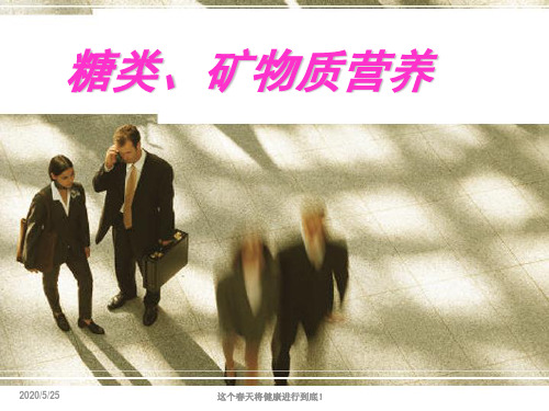 第四章 糖、矿物质营养