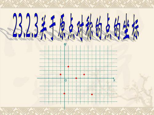 23.2.3关于原点对称点的特点