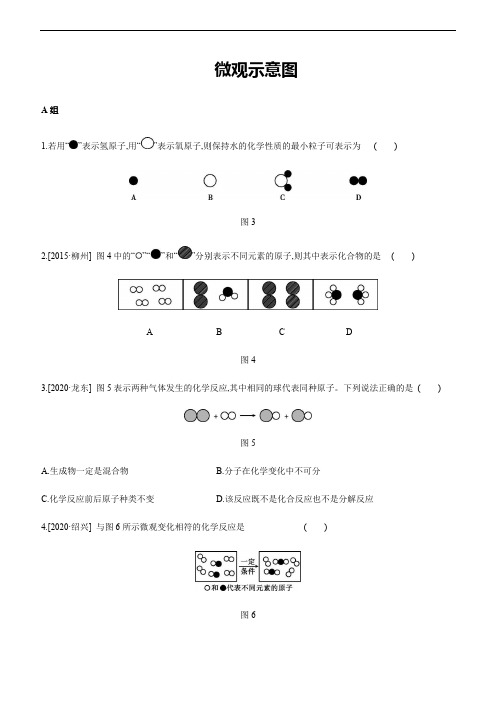 2021年中考化学总复习专题训练： 微观示意图(含答案)