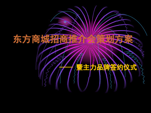 东方商城招商推介演示