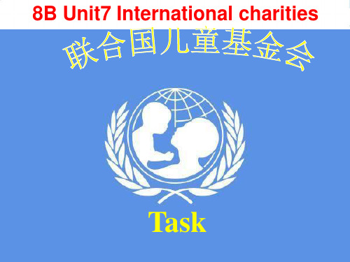 牛津译林版八年级英语下册Unit7 International charities Task课件