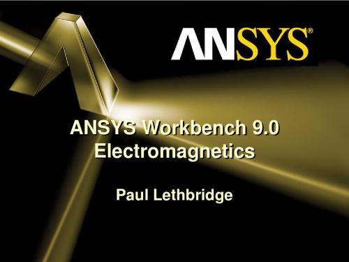 ANSYS_Workbench_电磁场分析例子---文本资料