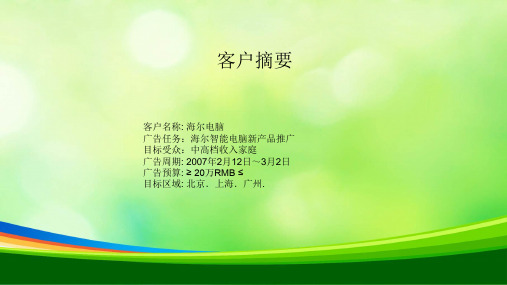 海尔网络推广策略(ppt 30页)