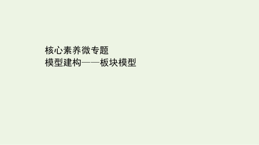 2021届高考物理二轮复习核心素养微专题模型建构__板块模型课件