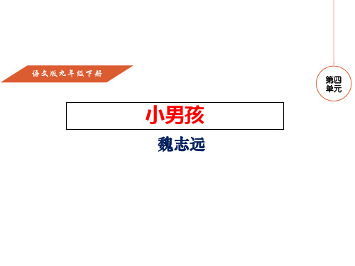 (新)语文版九年级语文下册第14课《小男孩》课件