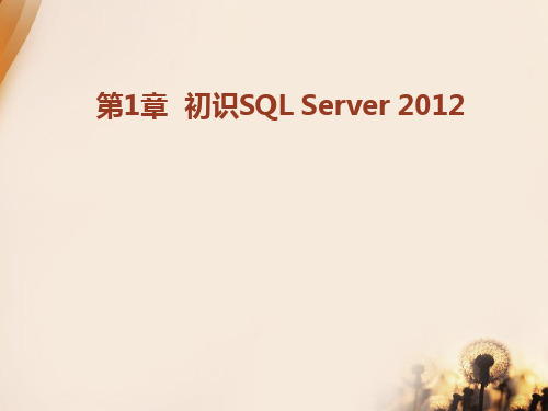 SQLServer2012 教程