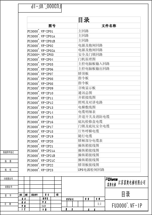 客货梯默纳克 +电气原理图 省接触器 