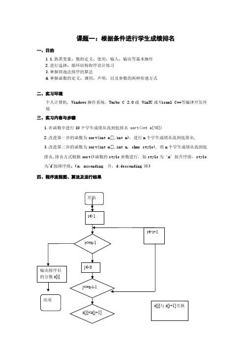 C语言实习作业1-推荐下载