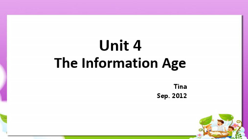 语文版中职英语(基础模块 下册)Unit 4《The Information Age》ppt课件3