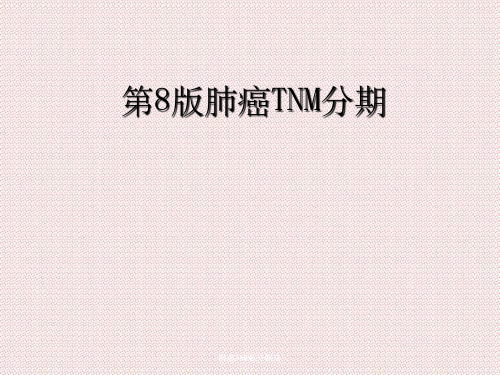 肺癌TNM新分期及