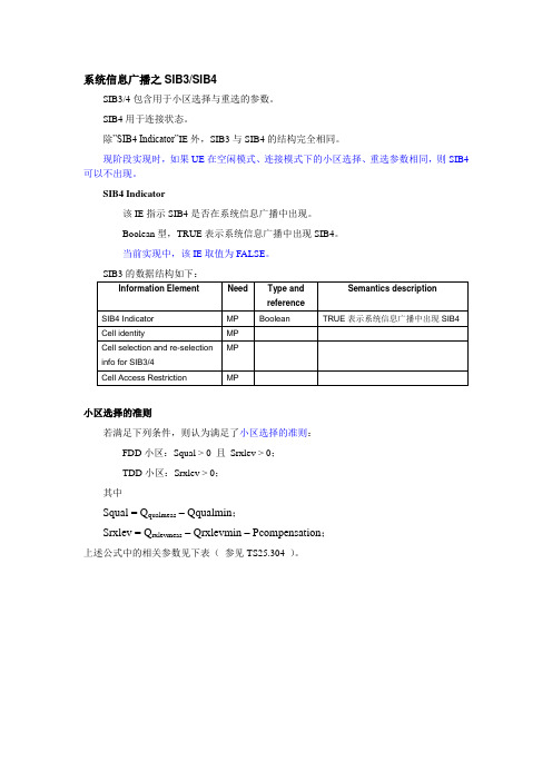 TD小区重选原则及流程