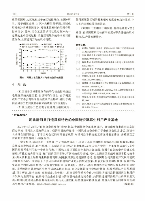 河北清河县打造具有特色的中国钨资源再生利用产业基地