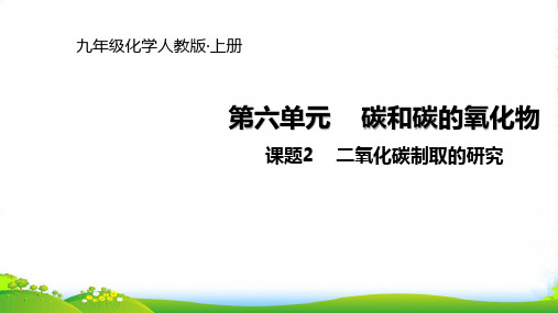 年人教版九年级上册化学课件：第六单元 课题2 二氧化碳制取的研究(共14张PPT)