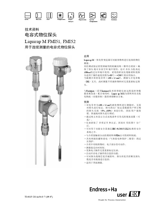 E+H射频导纳液位计