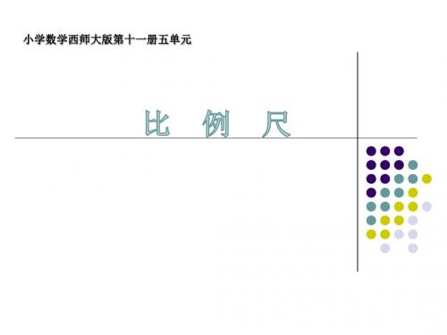 (省级优质课)西师大版六年级上册数学 《比例尺》课件