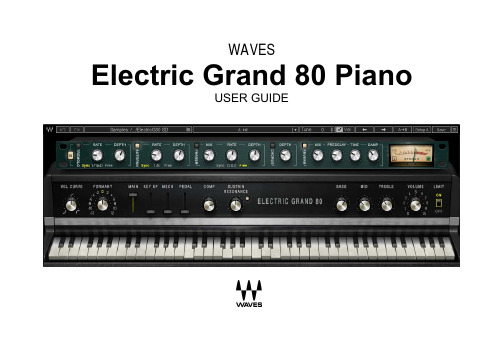 WAVES Electric Grand 80 钢琴用户指南说明书