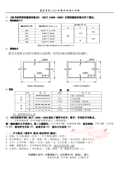 制图格式标准