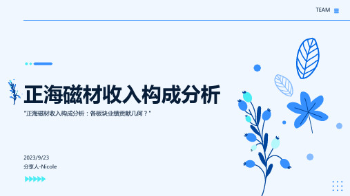 2023年我国钕铁硼永磁材料行业领先企业正海磁材业务收入构成及优势分析