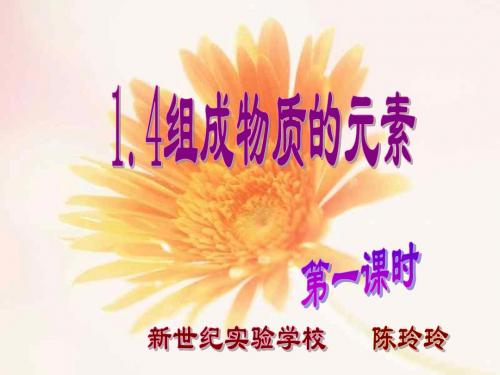 八年级科学组成物质的元素1(新编201908)