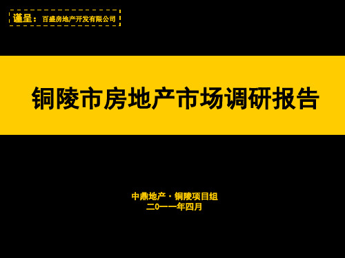 2019铜陵房地产市场调查报告63p 共64页