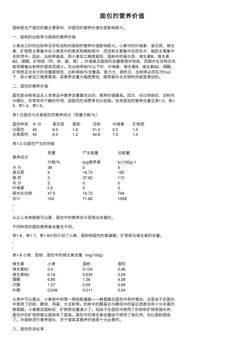 面包的营养价值