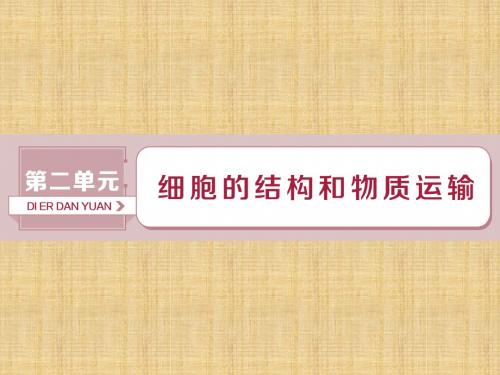 高考生物总复习第二单元细胞的结构和物质运输第5讲细胞膜__系统的边界生物膜的流动镶嵌模型名师课件新人教