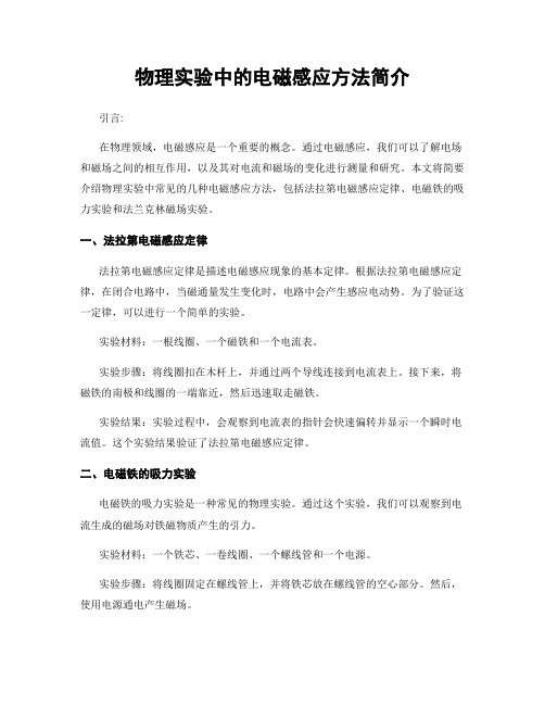 物理实验中的电磁感应方法简介