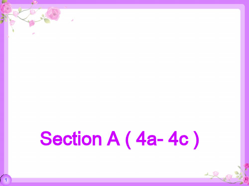 人教九年级英语全册Unit1Section A ( 4a- 4c)