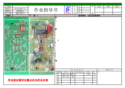 手工插件作业指导书