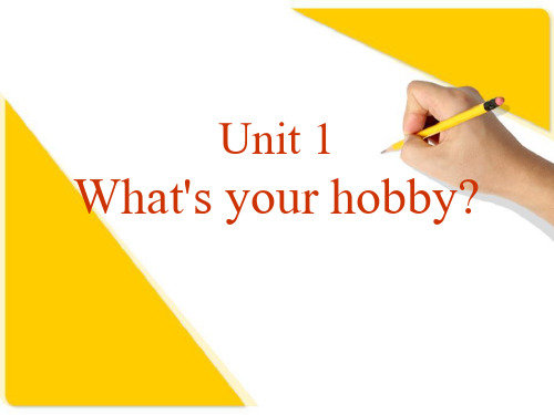 《What's your hobby》PPT下载