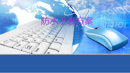 防水手表方案PPT课件