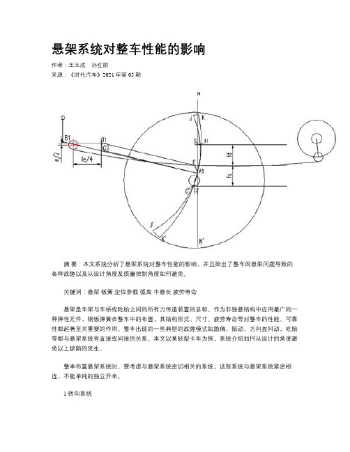 悬架系统对整车性能的影响