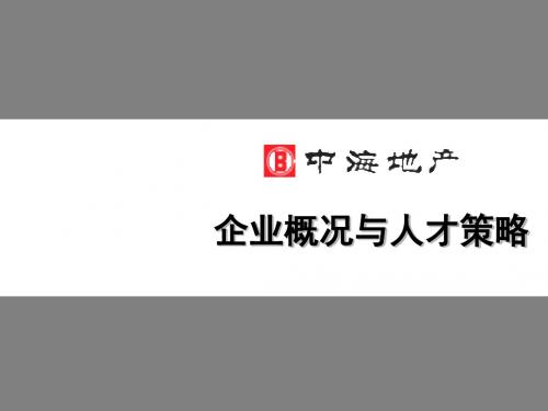 某地产企业概况与人才策略课件(PPT 42张)