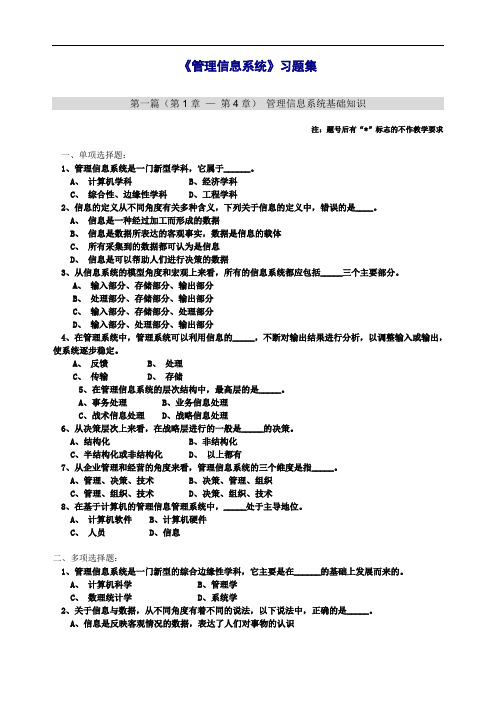 习题集-管理信息系统_1009