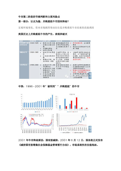 牛市第二阶段的节奏判断和主要风险点