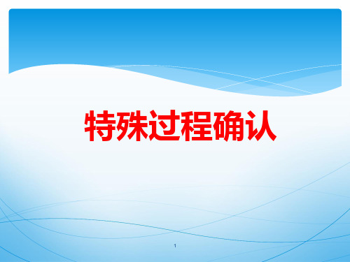 特殊过程确认PPT课件