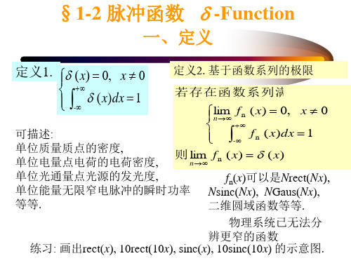 第二讲数学基础2-脉冲函数和卷积教材