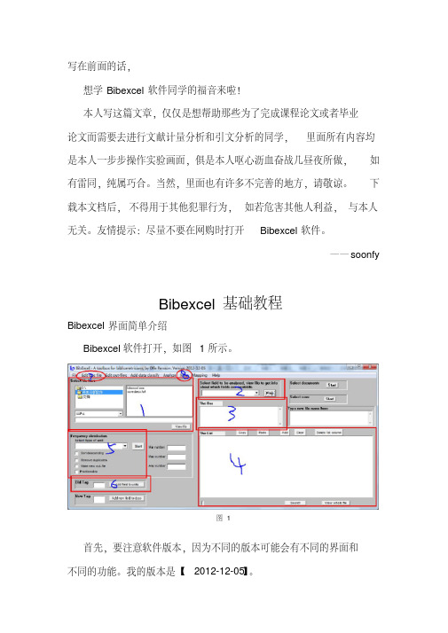 Bibexcel基础教程