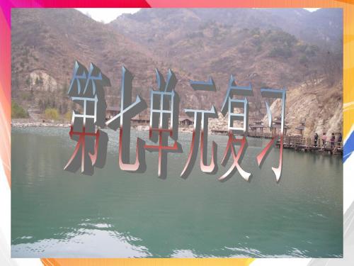 第七单元复习