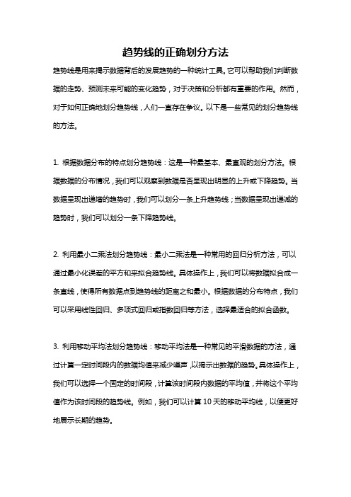 趋势线的正确划分方法