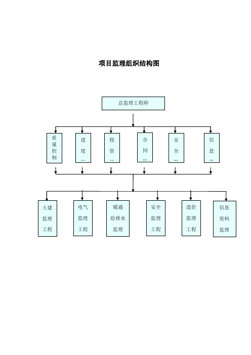 监理项目组织结构图全