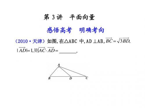专题二 第3讲 平面向量