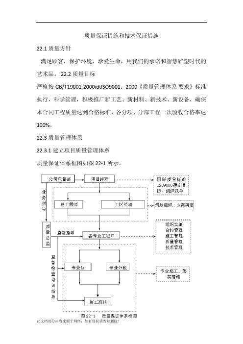 质量管理和技术保证措施